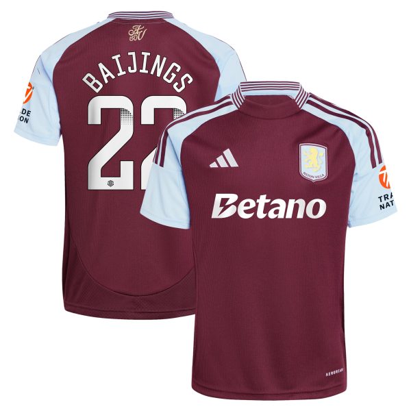 aston villa wsl adidas home shirt 2024-25 with baijings 22 printing Collection | Aston Villa Jerseys for True Fans