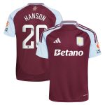 aston villa wsl adidas home shirt 2024-25 with hanson 20 printing Collection | Aston Villa Jerseys for True Fans