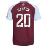 aston villa wsl adidas home shirt 2024-25 with hanson 20 printing Collection | Aston Villa Jerseys for True Fans