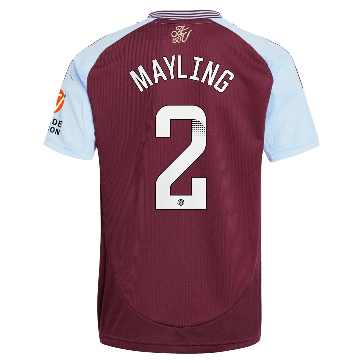 aston villa wsl adidas home shirt 2024-25 with mayling 2 printing Collection | Aston Villa Jerseys for True Fans