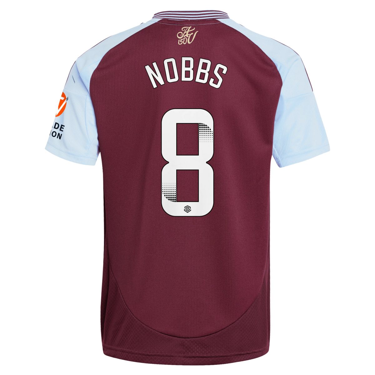 aston villa wsl adidas home shirt 2024-25 with nobbs 8 printing Collection | Aston Villa Jerseys for True Fans