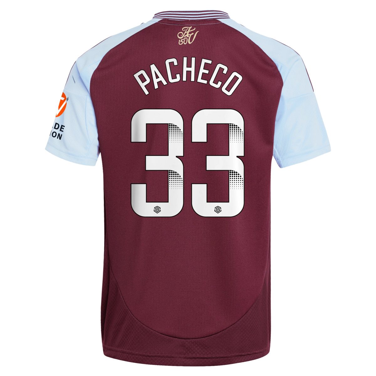 aston villa wsl adidas home shirt 2024-25 with pacheco 33 printing Collection | Aston Villa Jerseys for True Fans
