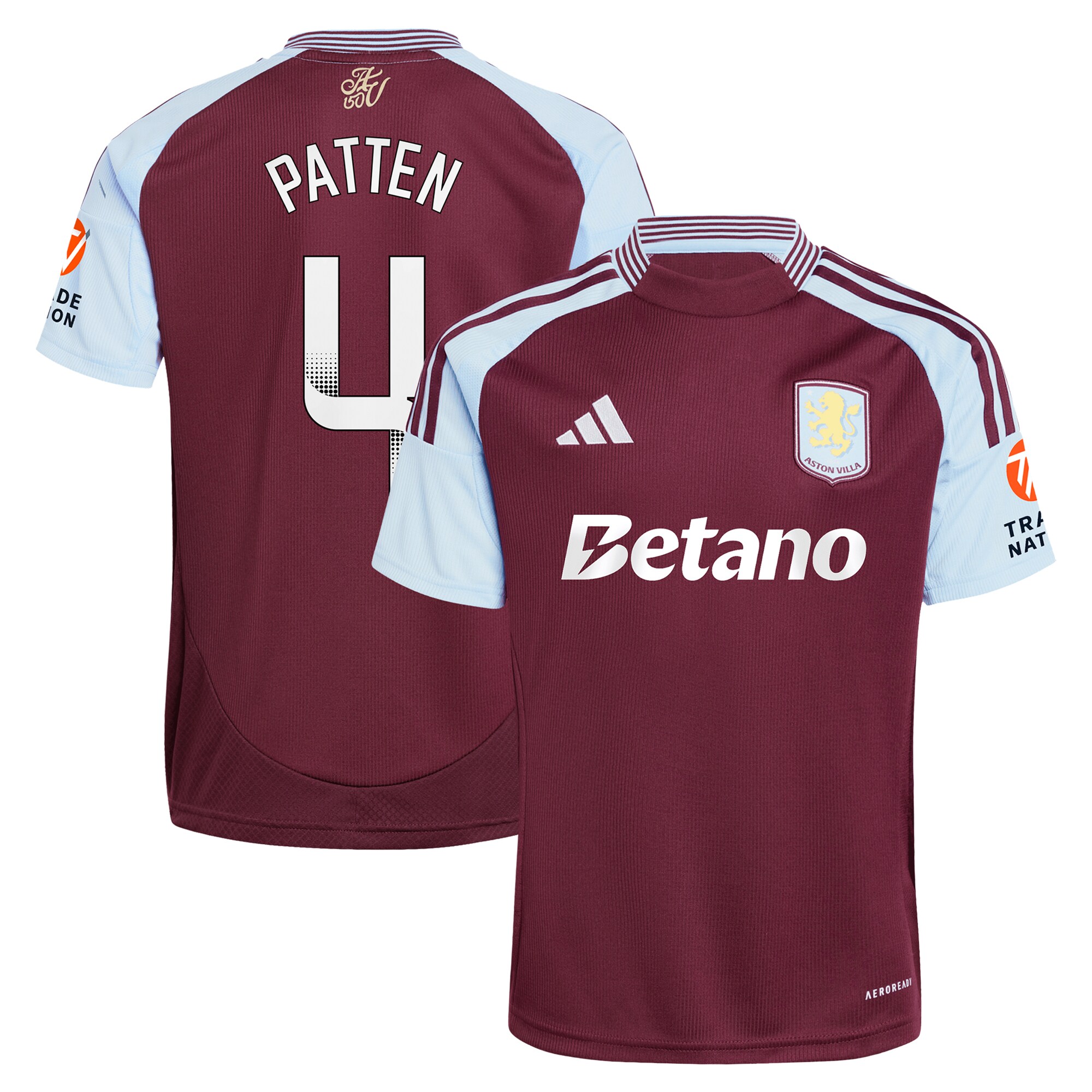 aston villa wsl adidas home shirt 2024-25 with patten 4 printing Collection | Aston Villa Jerseys for True Fans