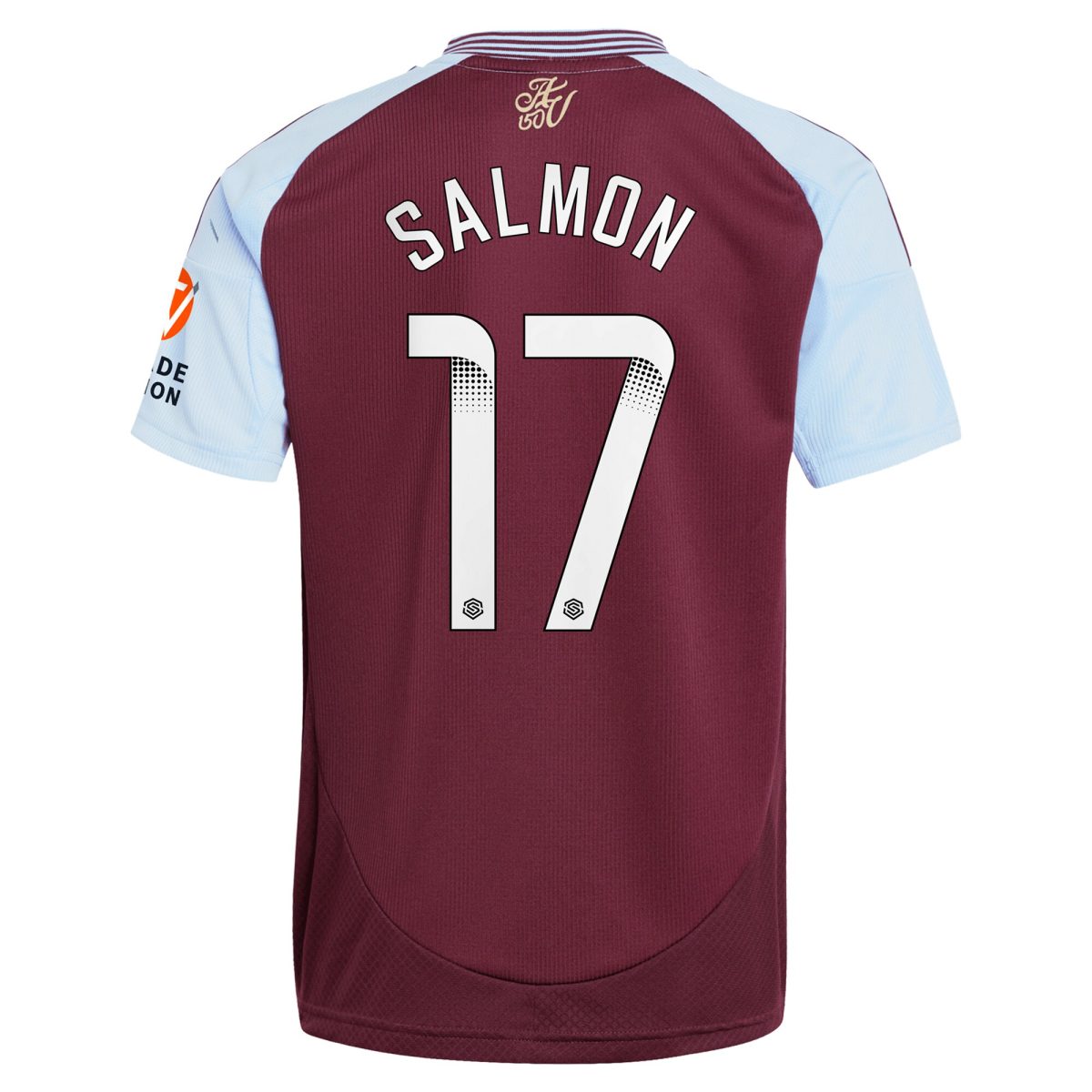 aston villa wsl adidas home shirt 2024-25 with salmon 17 printing Collection | Aston Villa Jerseys for True Fans