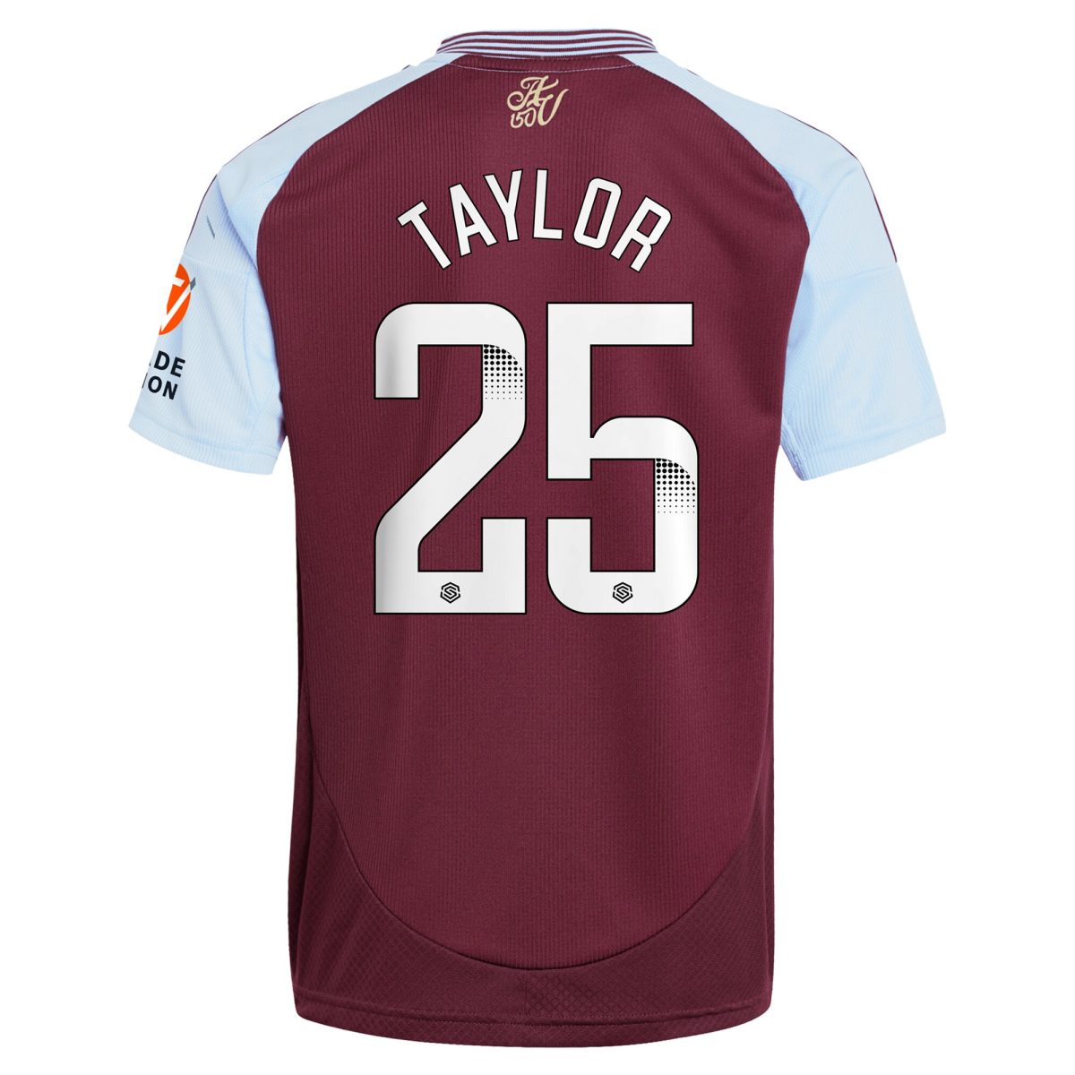 aston villa wsl adidas home shirt 2024-25 with taylor 25 printing Collection | Aston Villa Jerseys for True Fans