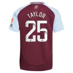 aston villa wsl adidas home shirt 2024-25 with taylor 25 printing Collection | Aston Villa Jerseys for True Fans