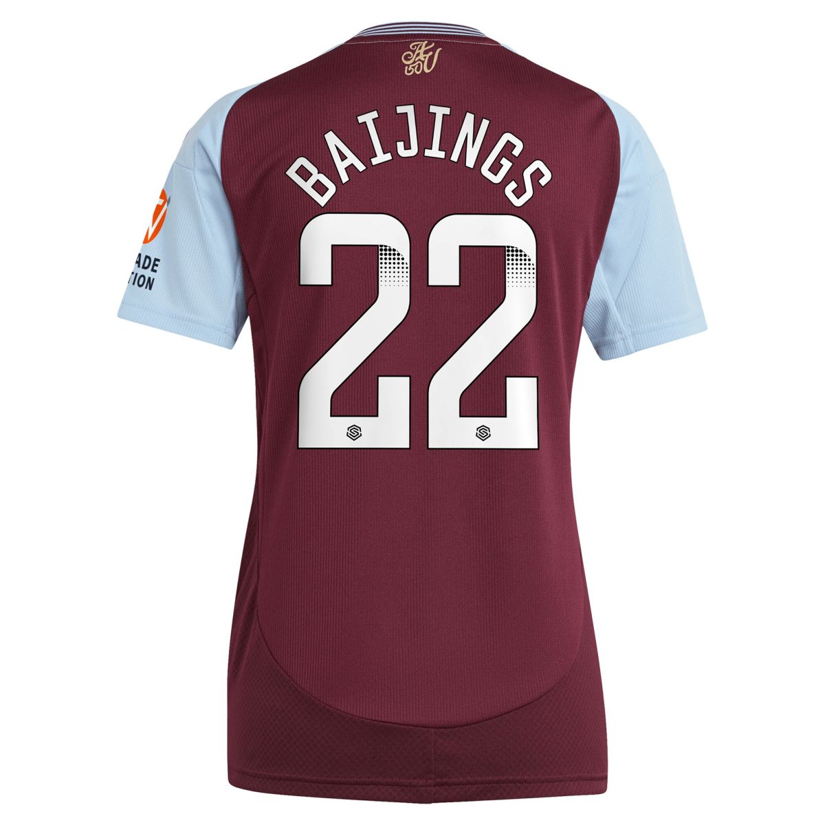 aston villa wsl adidas home shirt 2024-25 – womens with baijings 22 printing Collection | Aston Villa Jerseys for True Fans