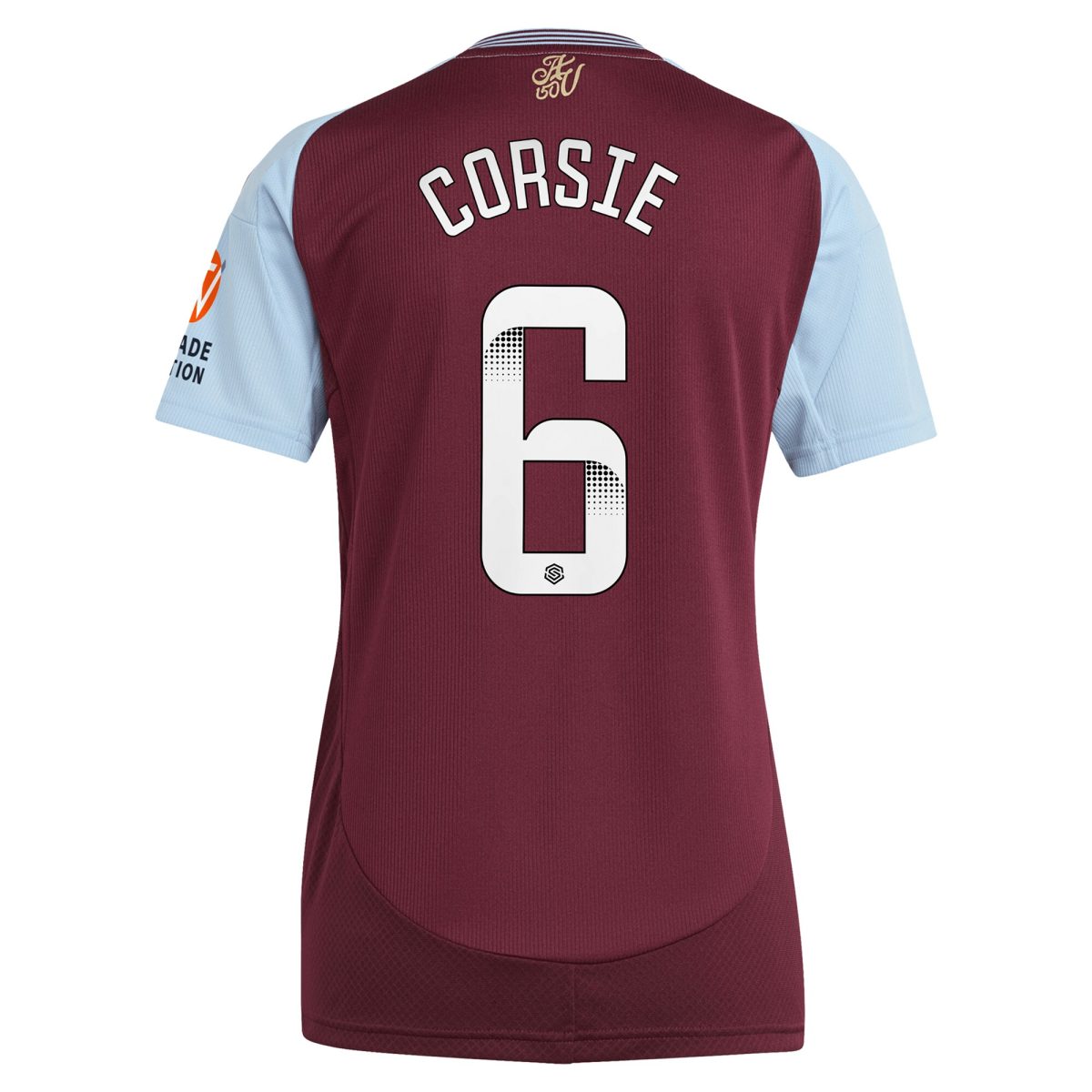 aston villa wsl adidas home shirt 2024-25 – womens with corsie 6 printing Collection | Aston Villa Jerseys for True Fans