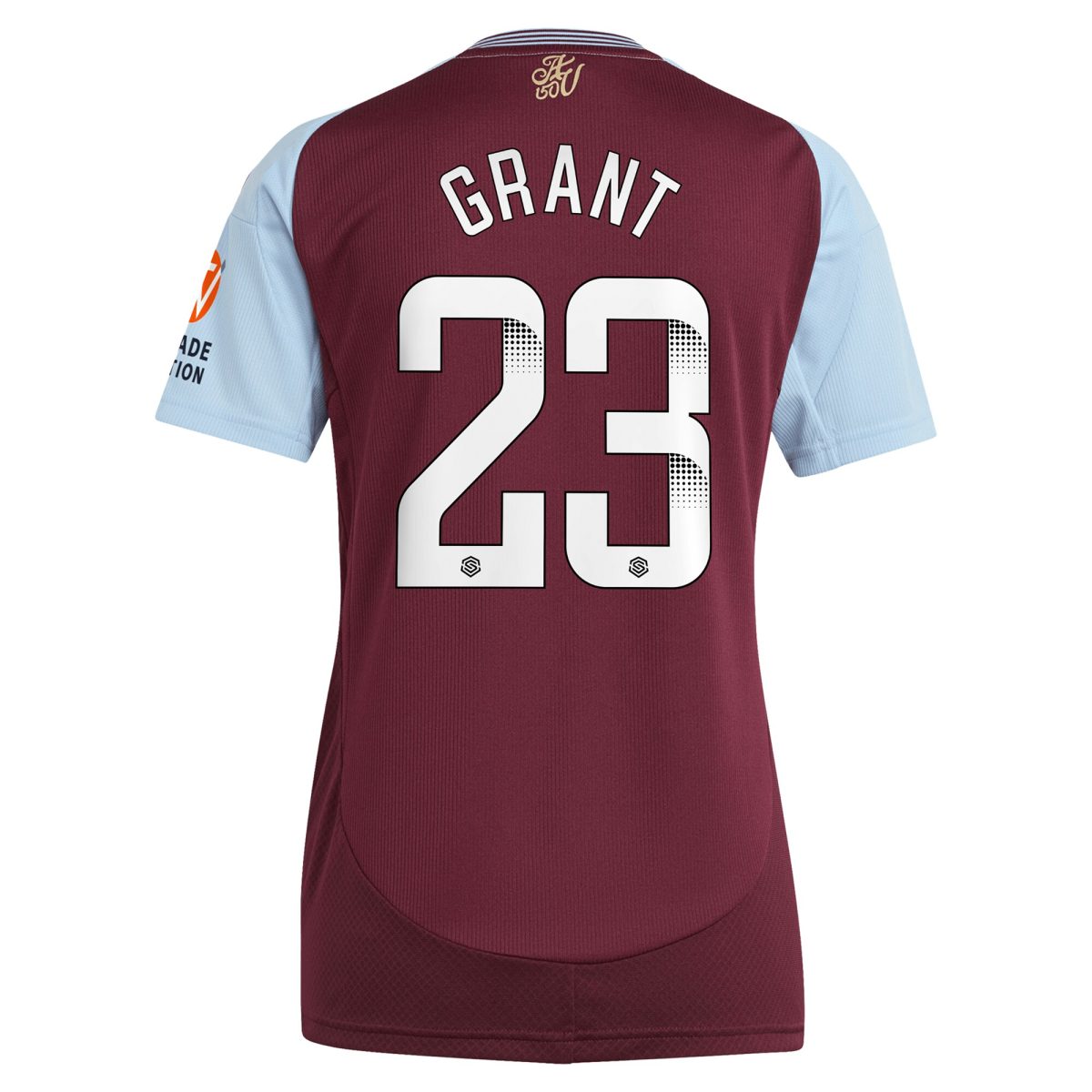 aston villa wsl adidas home shirt 2024-25 – womens with grant 23 printing Collection | Aston Villa Jerseys for True Fans