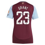 aston villa wsl adidas home shirt 2024-25 – womens with grant 23 printing Collection | Aston Villa Jerseys for True Fans