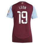 aston villa wsl adidas home shirt 2024-25 – womens with leon 19 printing Collection | Aston Villa Jerseys for True Fans