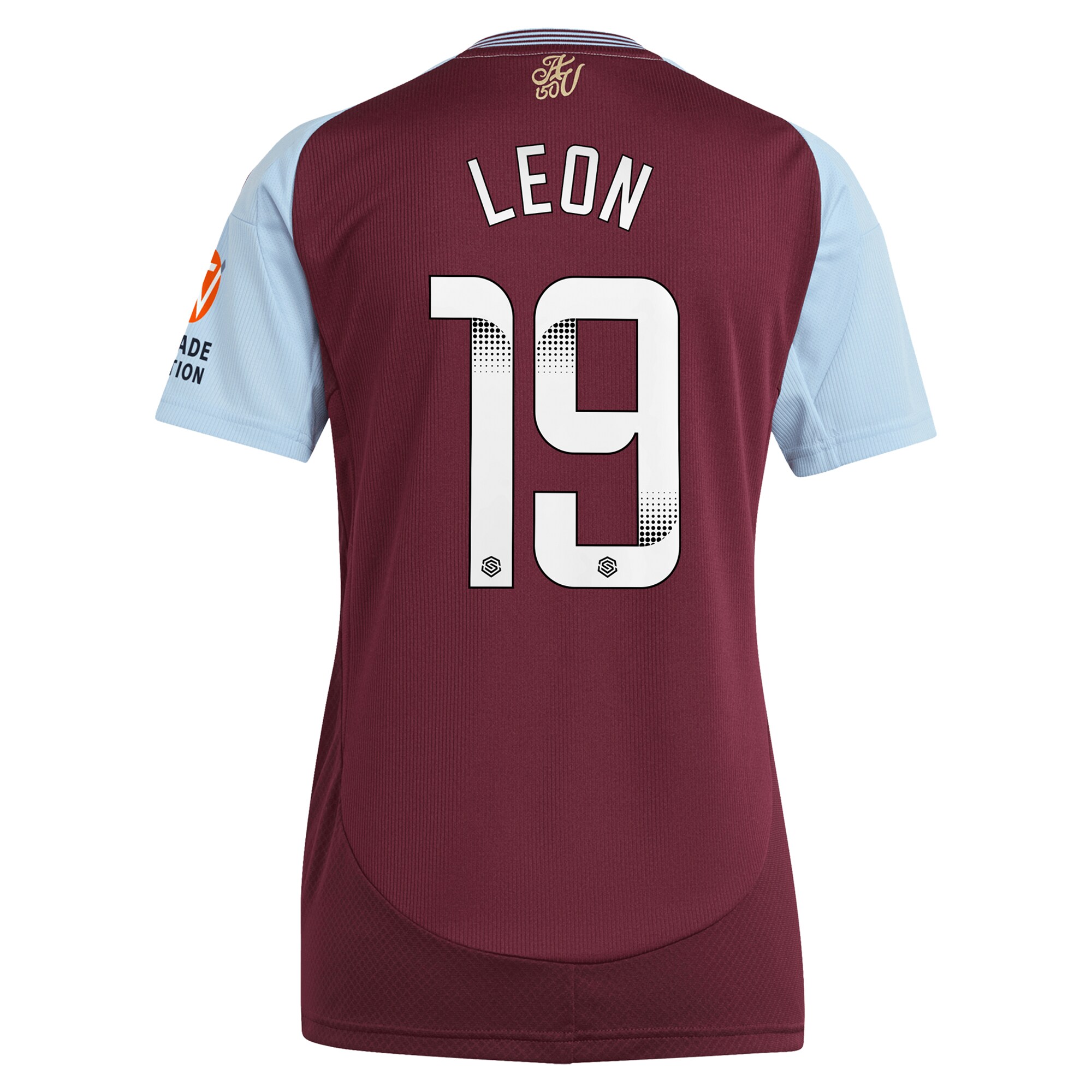 aston villa wsl adidas home shirt 2024-25 – womens with leon 19 printing Collection | Aston Villa Jerseys for True Fans