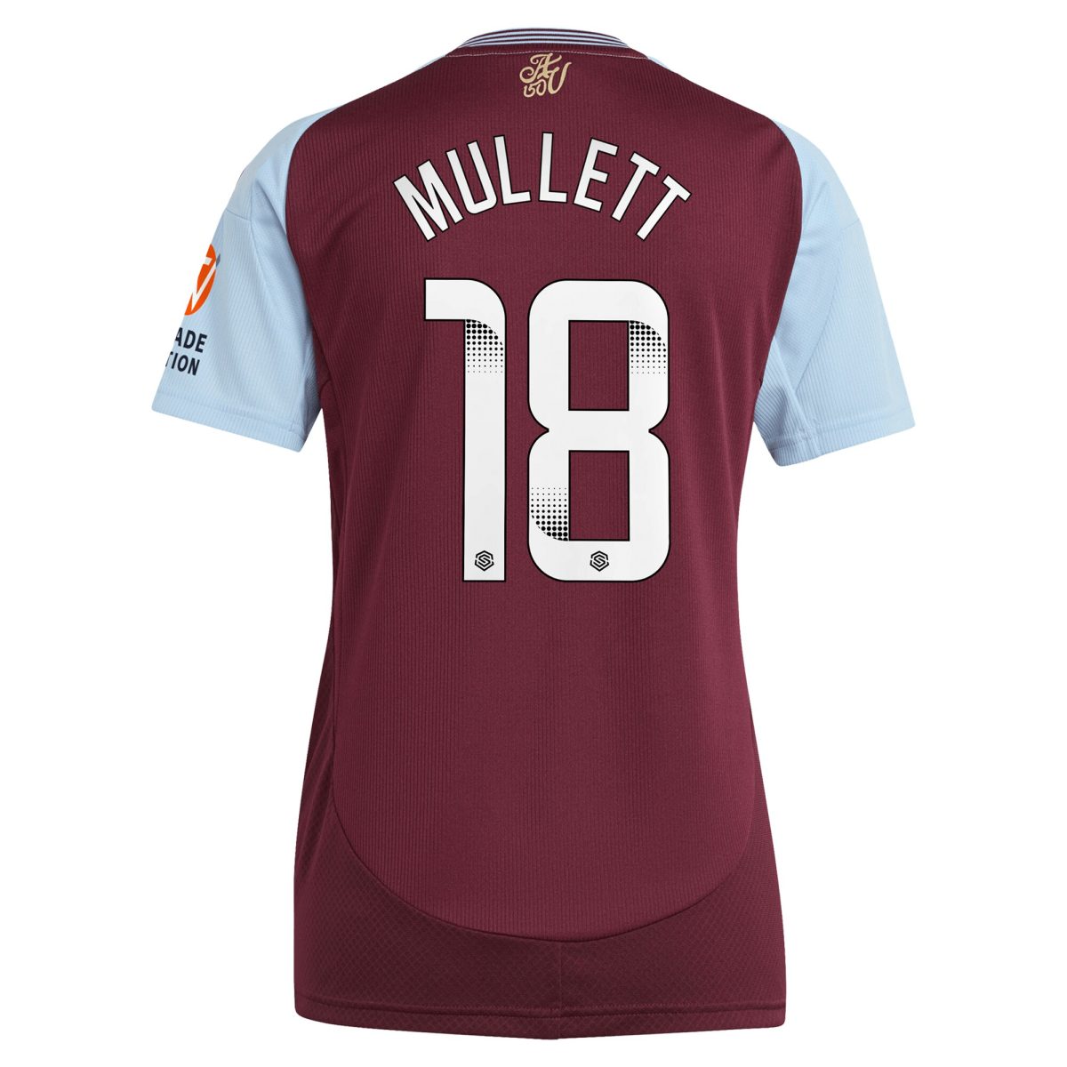 aston villa wsl adidas home shirt 2024-25 – womens with mullett 18 printing Collection | Aston Villa Jerseys for True Fans