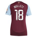 aston villa wsl adidas home shirt 2024-25 – womens with mullett 18 printing Collection | Aston Villa Jerseys for True Fans