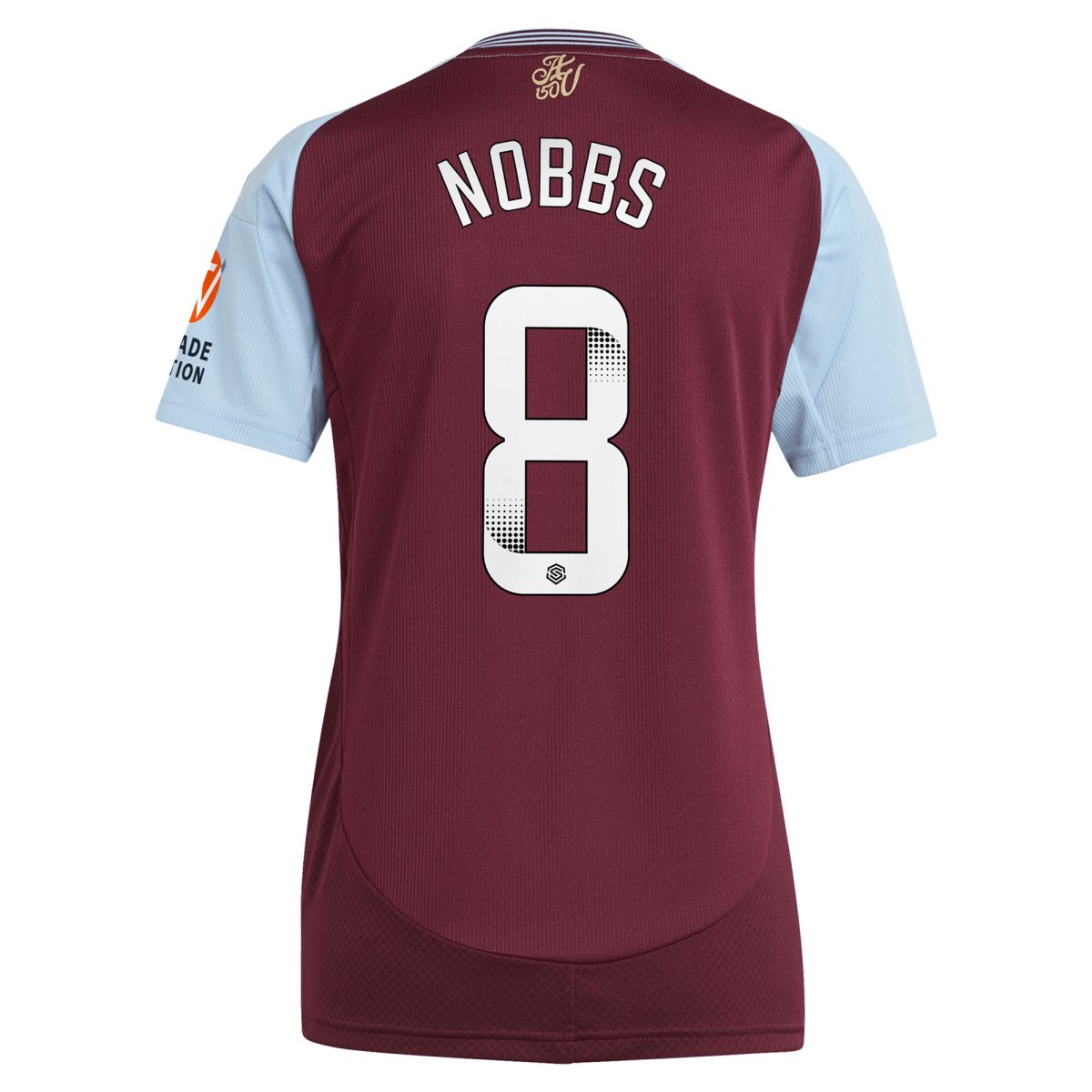 aston villa wsl adidas home shirt 2024-25 – womens with nobbs 8 printing Collection | Aston Villa Jerseys for True Fans