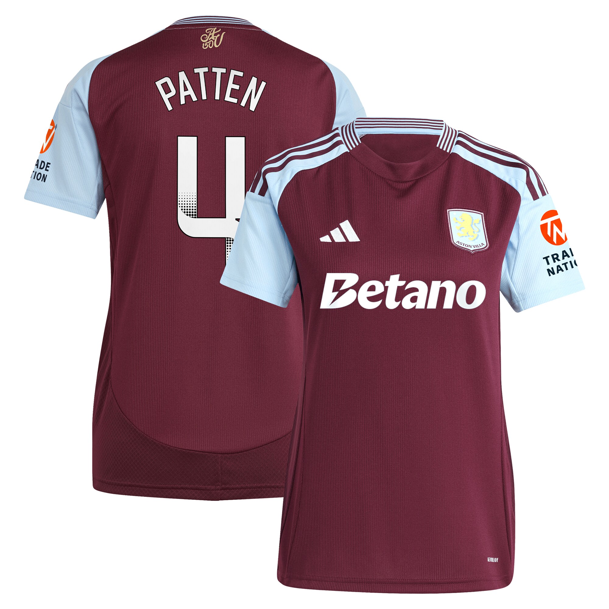 aston villa wsl adidas home shirt 2024-25 – womens with patten 4 printing Collection | Aston Villa Jerseys for True Fans