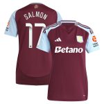 aston villa wsl adidas home shirt 2024-25 – womens with salmon 17 printing Collection | Aston Villa Jerseys for True Fans
