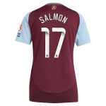 aston villa wsl adidas home shirt 2024-25 – womens with salmon 17 printing Collection | Aston Villa Jerseys for True Fans