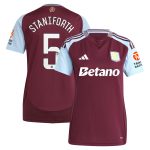 aston villa wsl adidas home shirt 2024-25 – womens with staniforth 5 printing Collection | Aston Villa Jerseys for True Fans