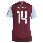 aston villa wsl adidas home shirt 2024-25 – womens with turner 14 printing Collection | Aston Villa Jerseys for True Fans