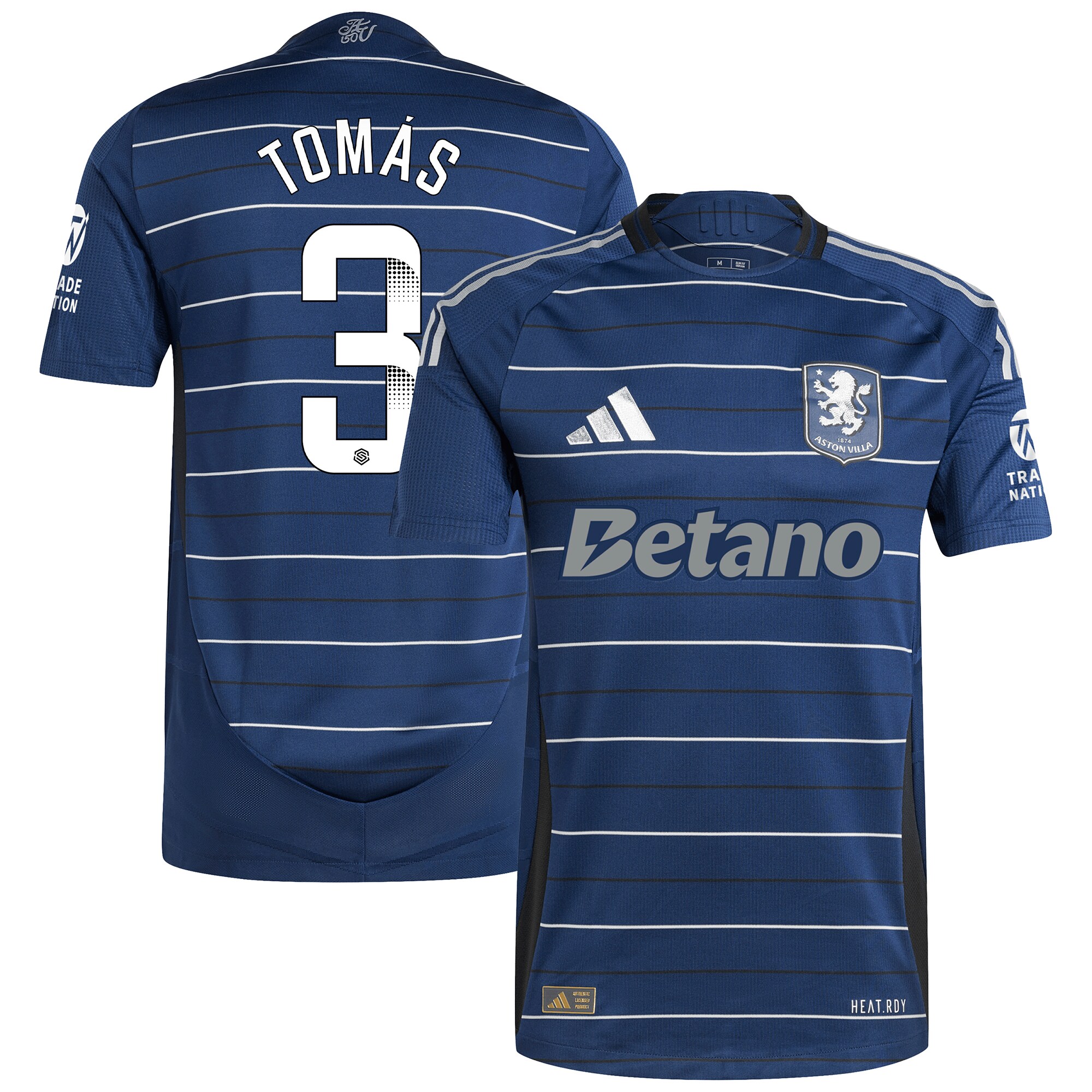 aston villa wsl adidas third authentic shirt 2024-25 with tomás 3 printing Collection | Aston Villa Jerseys for True Fans