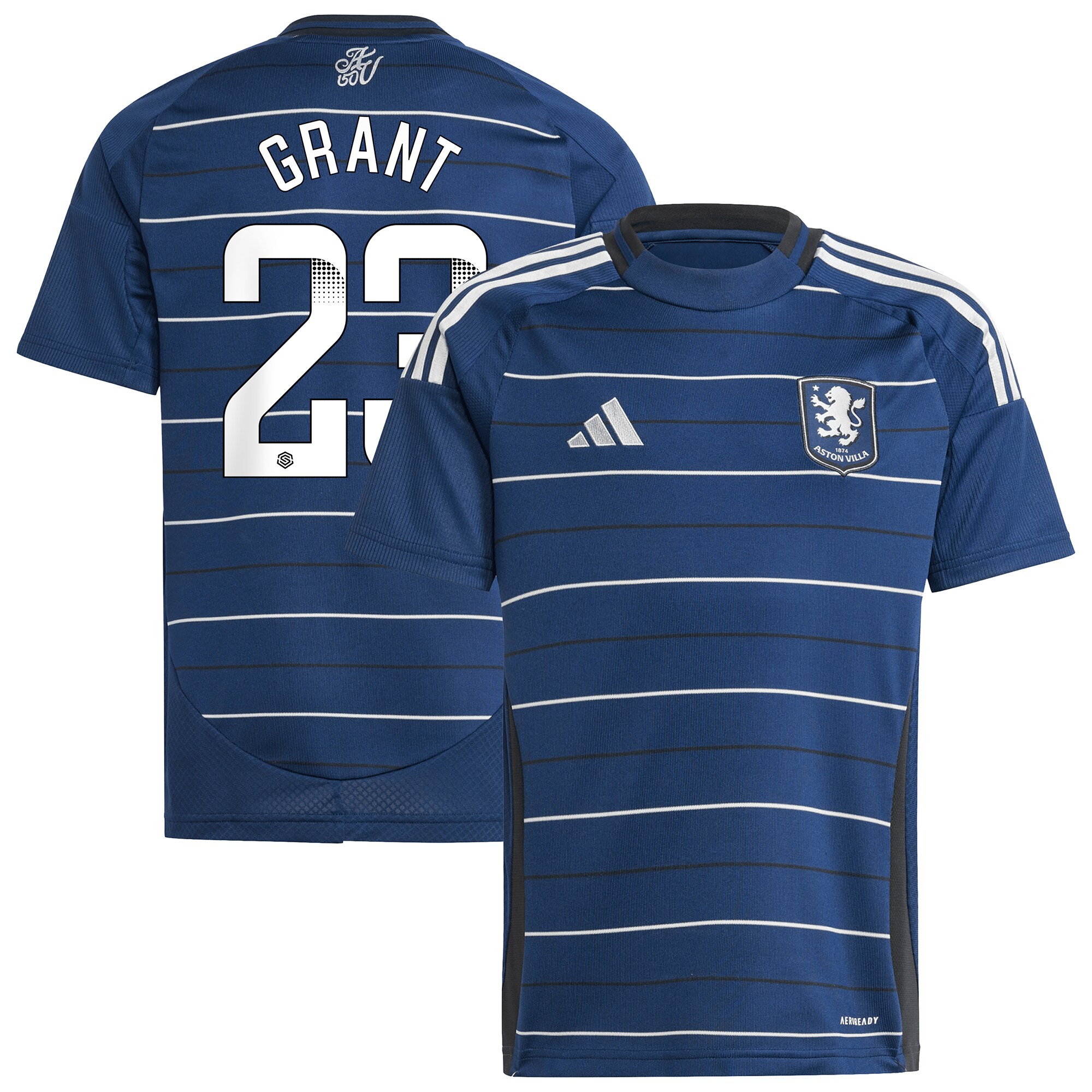 aston villa wsl adidas third shirt 2024-25 – kids with grant 23 printing Collection | Aston Villa Jerseys for True Fans