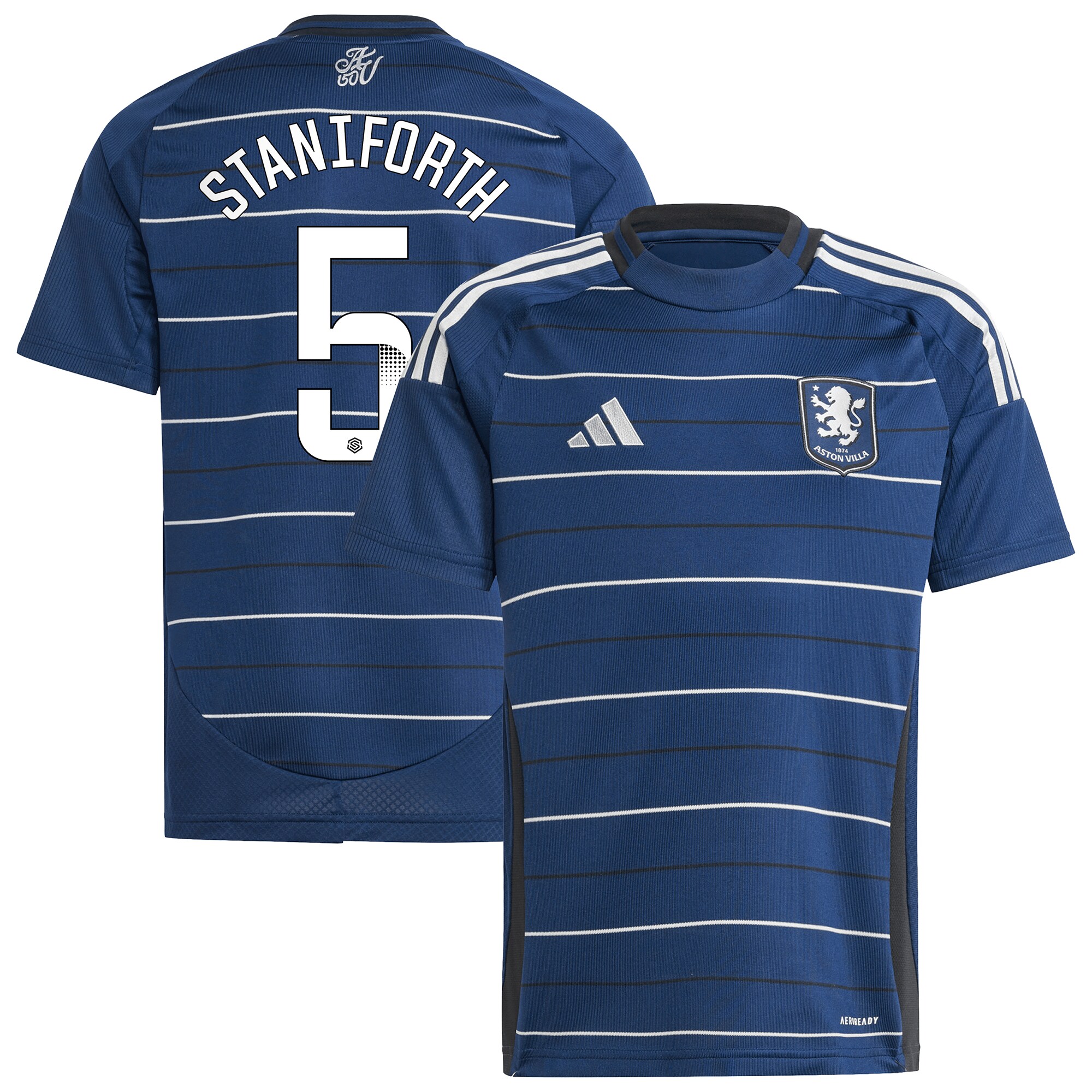 aston villa wsl adidas third shirt 2024-25 – kids with staniforth 5 printing Collection | Aston Villa Jerseys for True Fans
