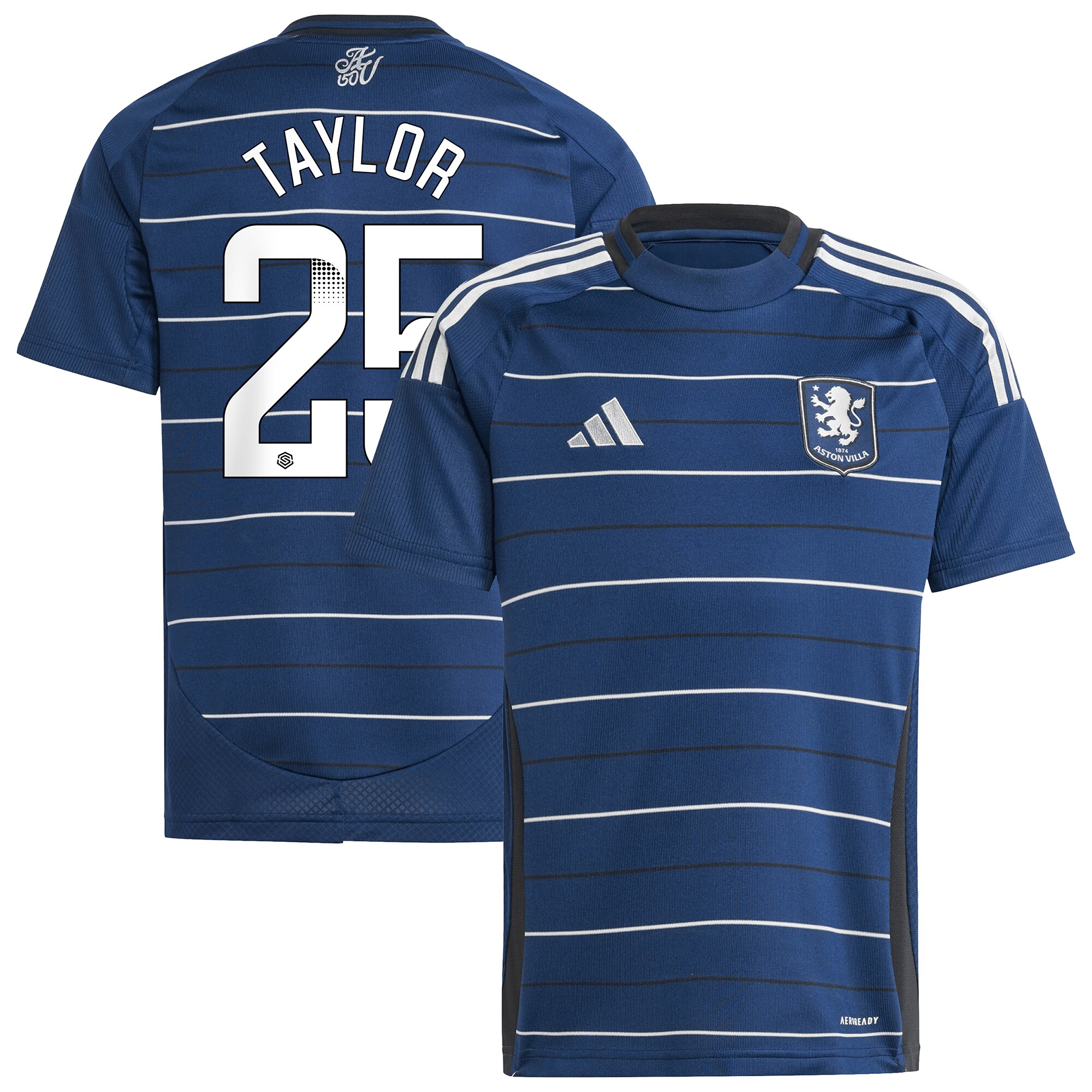 aston villa wsl adidas third shirt 2024-25 – kids with taylor 25 printing Collection | Aston Villa Jerseys for True Fans
