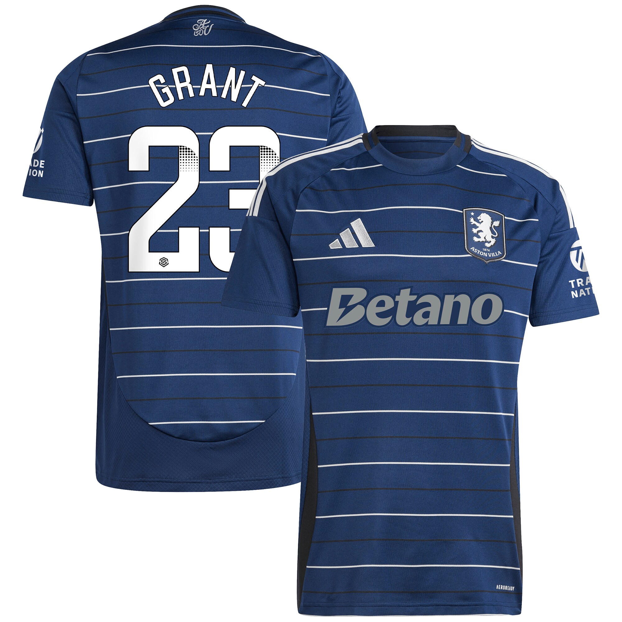 aston villa wsl adidas third shirt 2024-25 with grant 23 printing Collection | Aston Villa Jerseys for True Fans