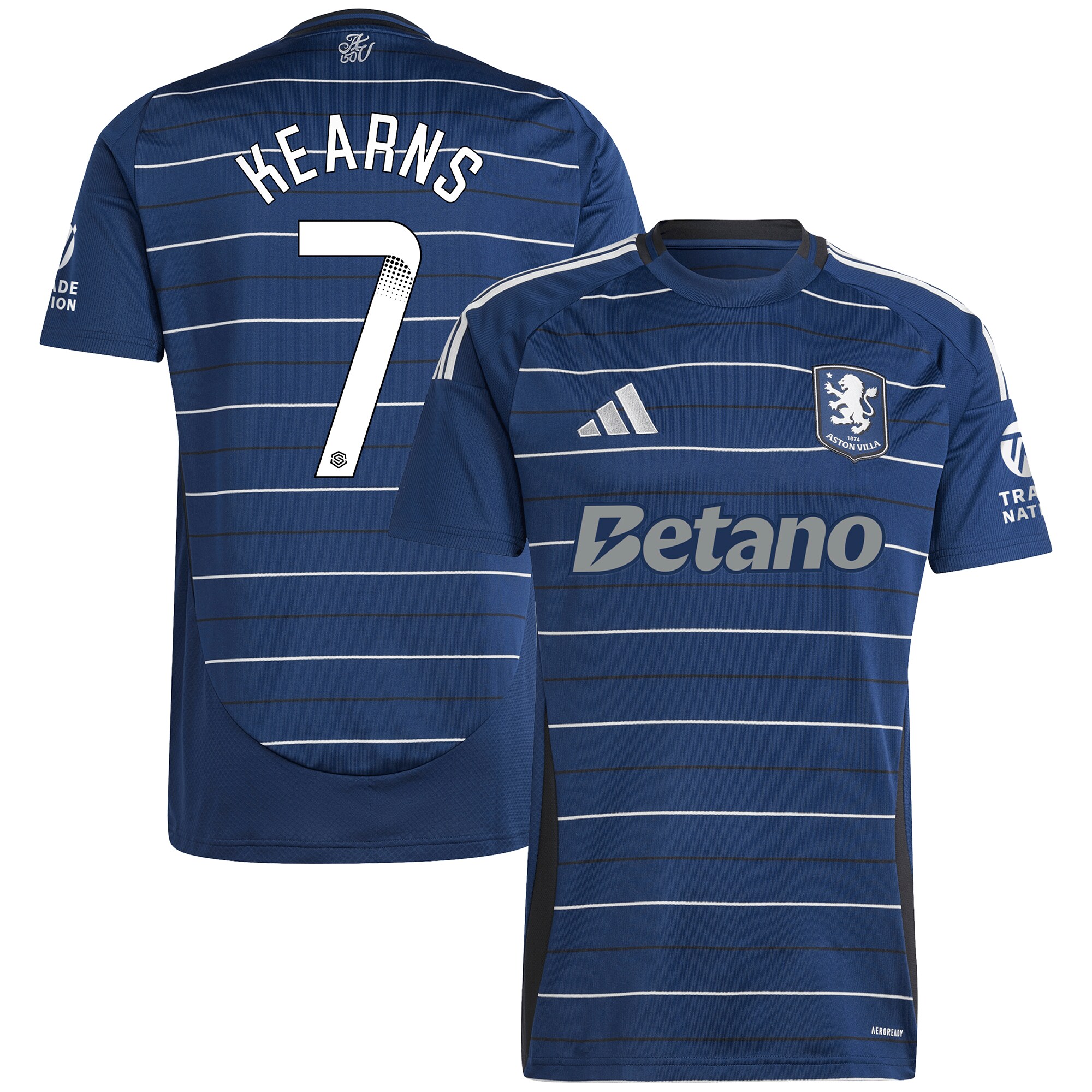 aston villa wsl adidas third shirt 2024-25 with kearns 7 printing Collection | Aston Villa Jerseys for True Fans