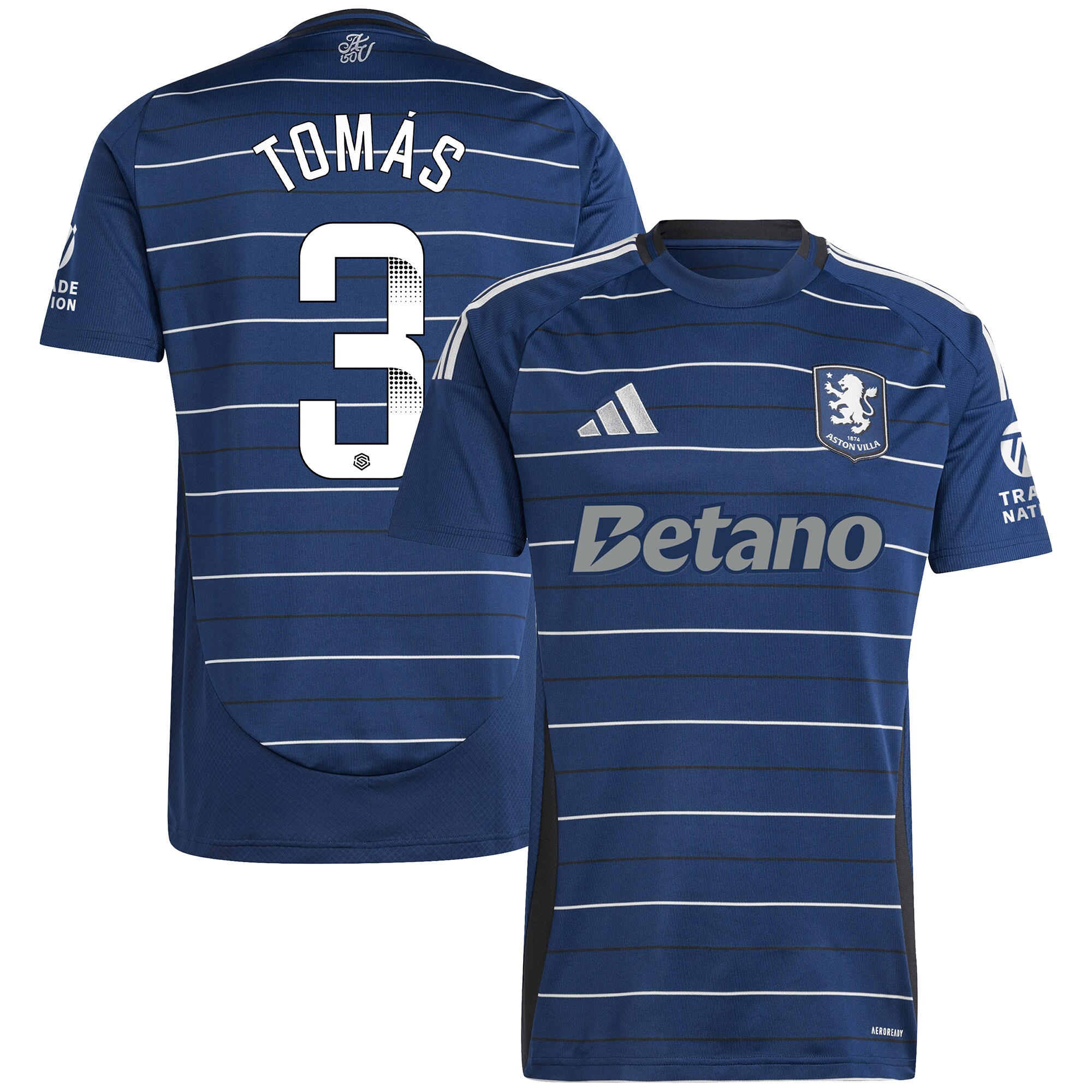 aston villa wsl adidas third shirt 2024-25 with tomás 3 printing Collection | Aston Villa Jerseys for True Fans
