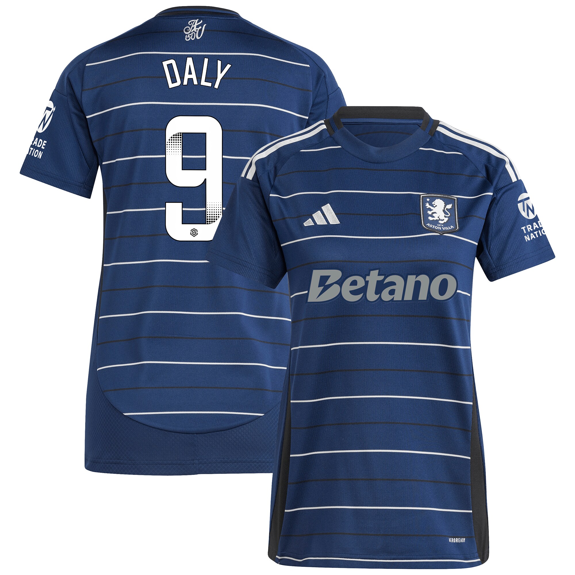 aston villa wsl adidas third shirt 2024-25 – womens with daly 9 printing Collection | Aston Villa Jerseys for True Fans