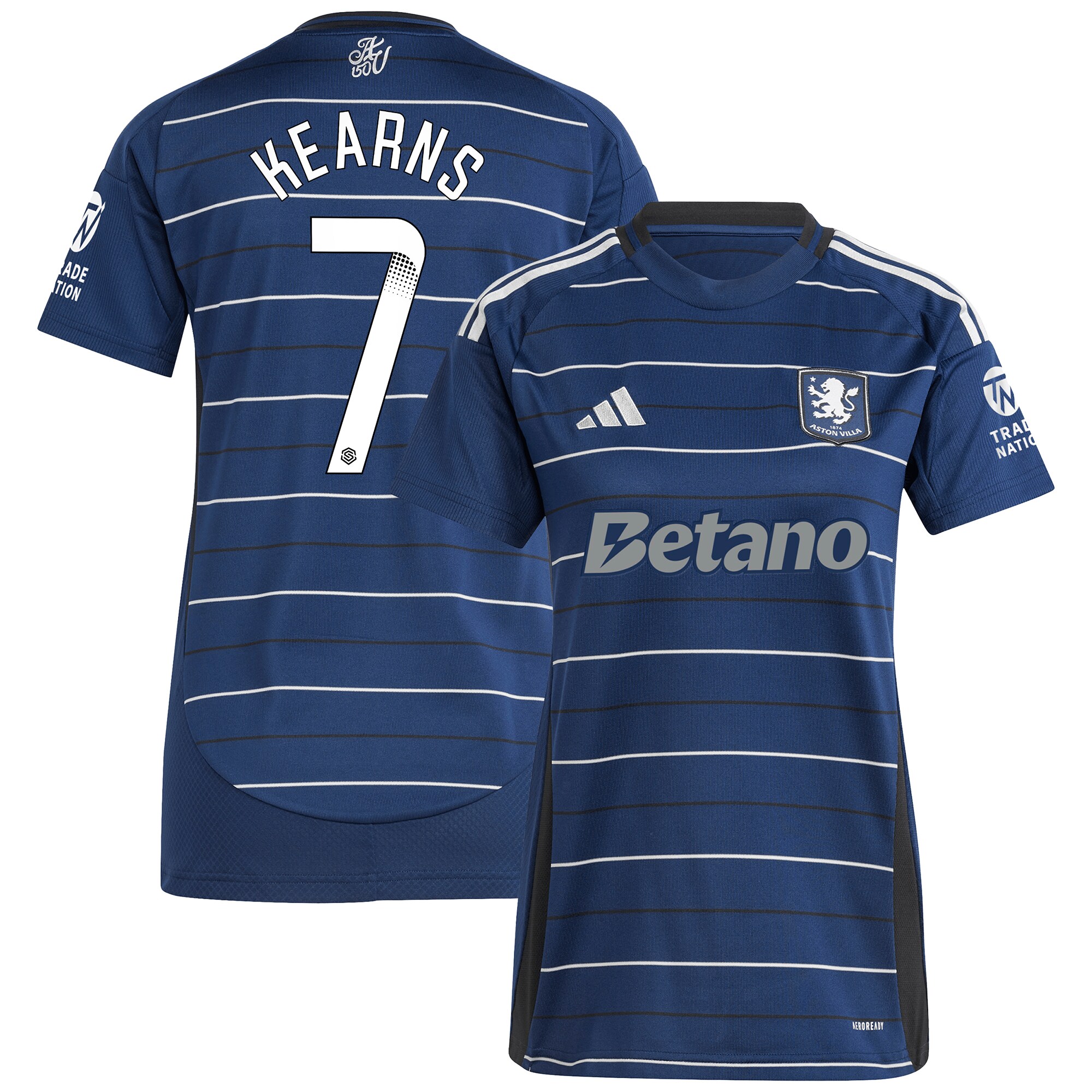 aston villa wsl adidas third shirt 2024-25 – womens with kearns 7 printing Collection | Aston Villa Jerseys for True Fans