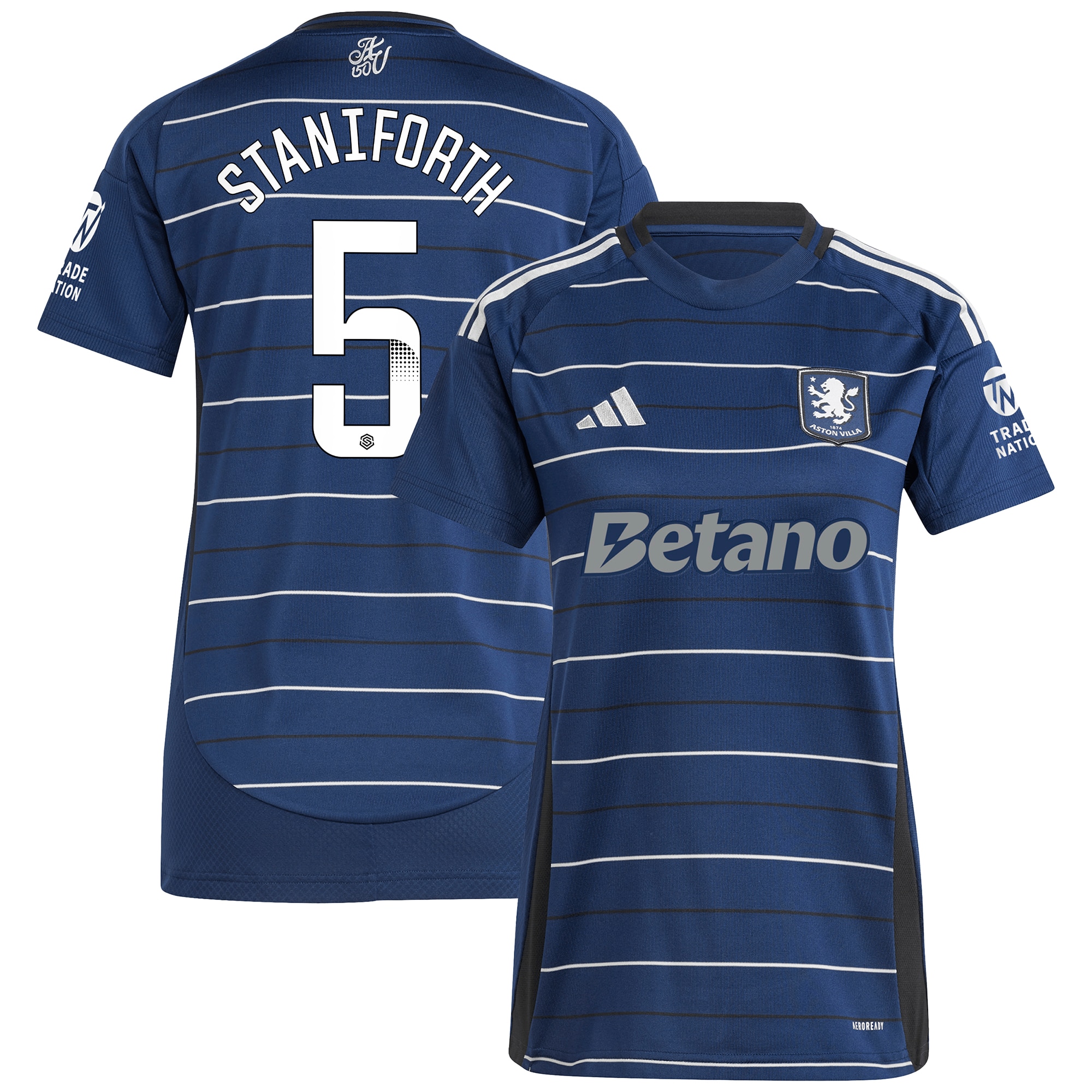 aston villa wsl adidas third shirt 2024-25 – womens with staniforth 5 printing Collection | Aston Villa Jerseys for True Fans