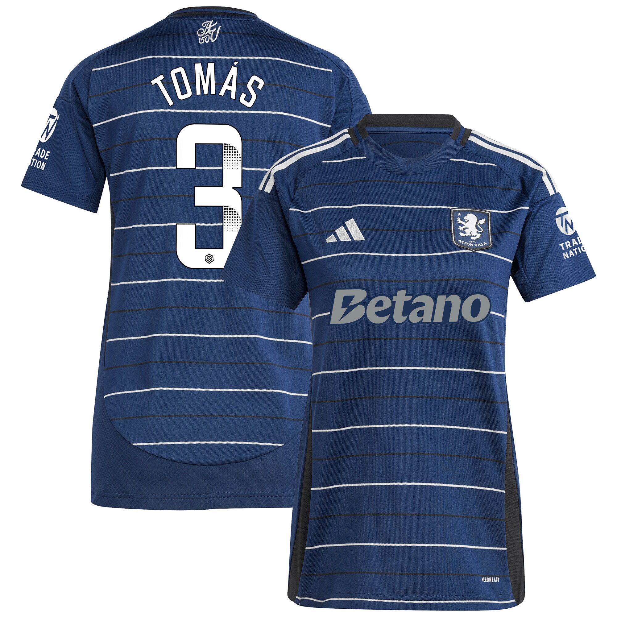 aston villa wsl adidas third shirt 2024-25 – womens with tomás 3 printing Collection | Aston Villa Jerseys for True Fans