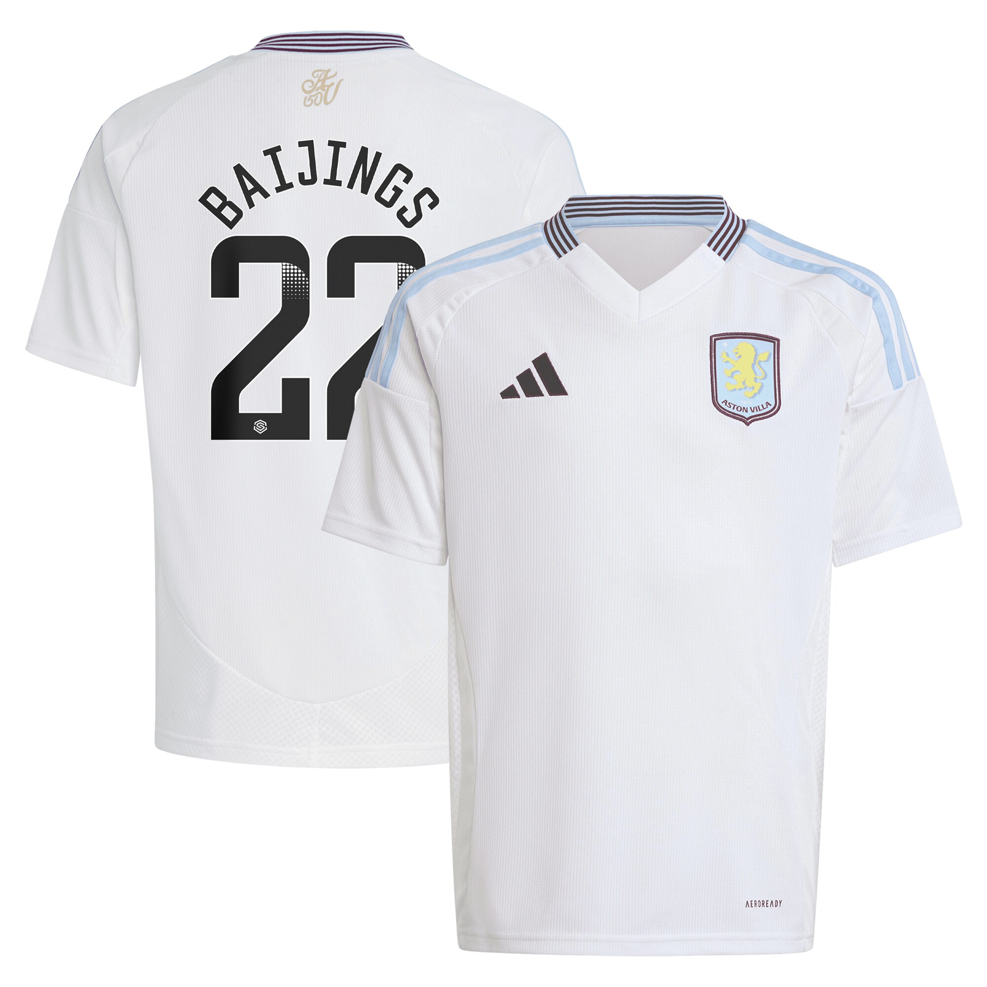 aston villa wsl away shirt 2024-25 – kids with baijings 22 printing Collection | Aston Villa Jerseys for True Fans