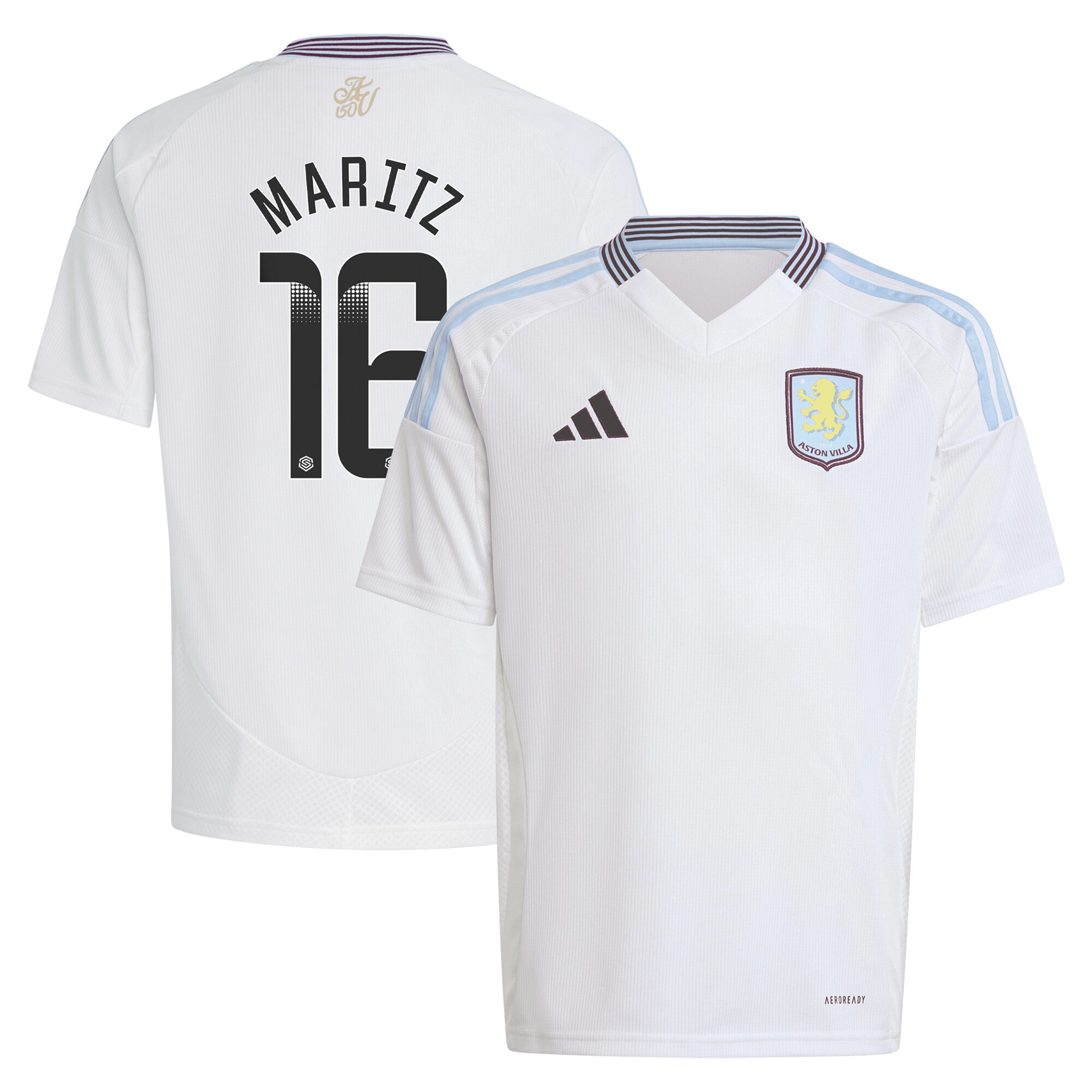 aston villa wsl away shirt 2024-25 – kids with maritz 16 printing Collection | Aston Villa Jerseys for True Fans