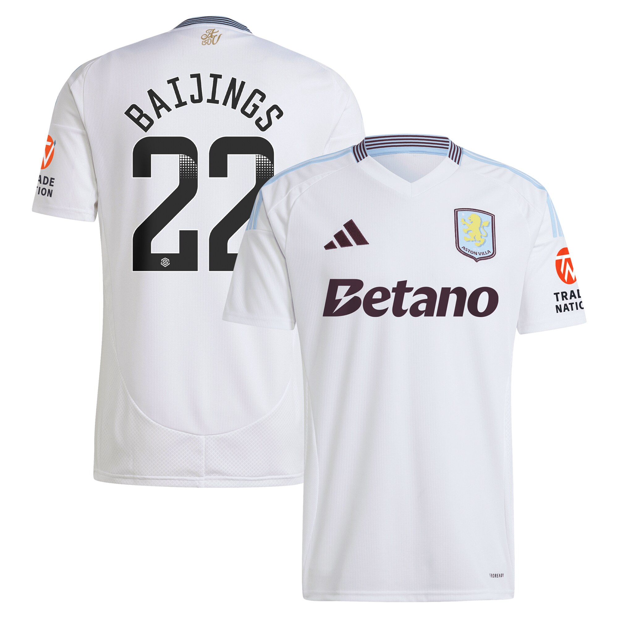aston villa wsl away shirt 2024-25 with baijings 22 printing Collection | Aston Villa Jerseys for True Fans