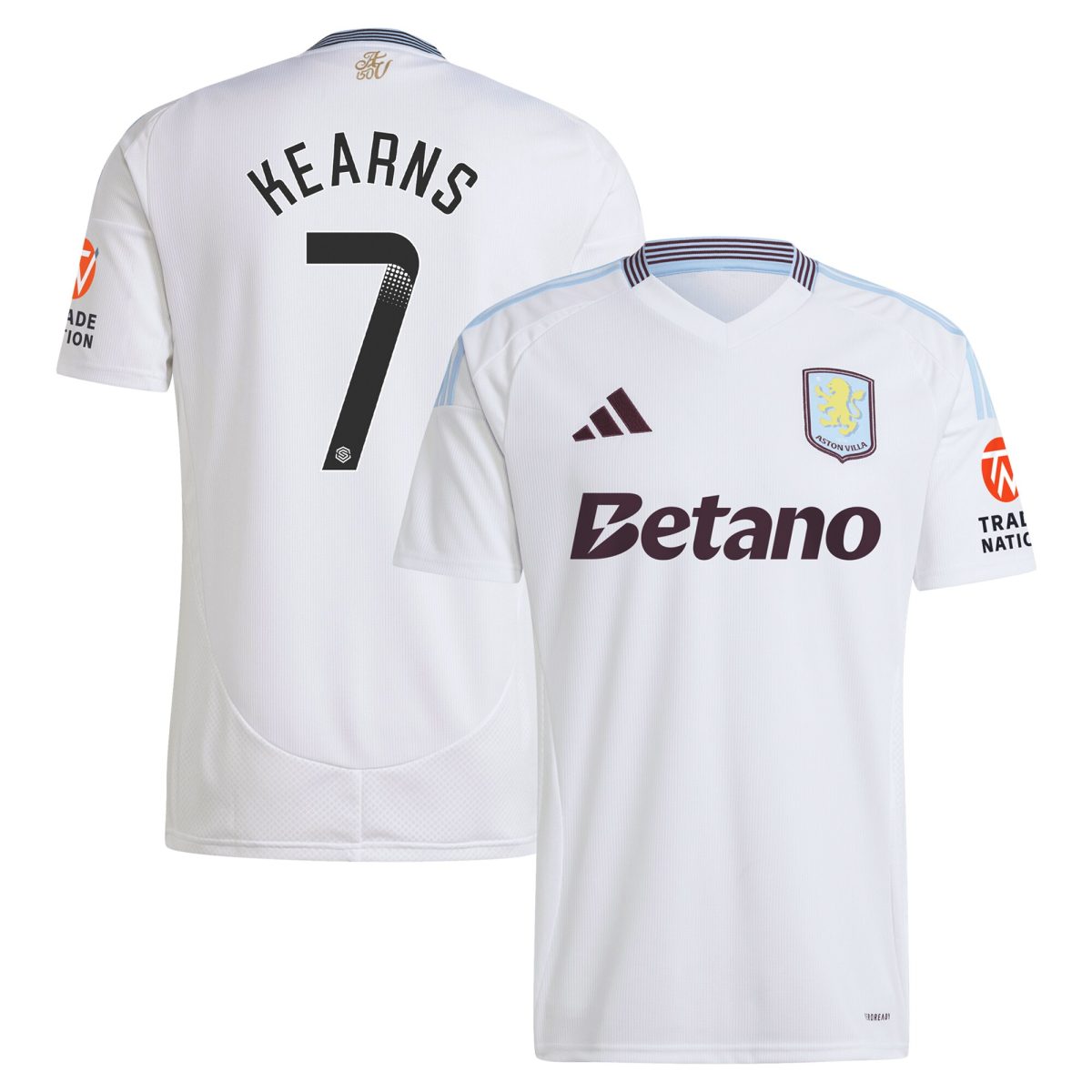 aston villa wsl away shirt 2024-25 with kearns 7 printing Collection | Aston Villa Jerseys for True Fans