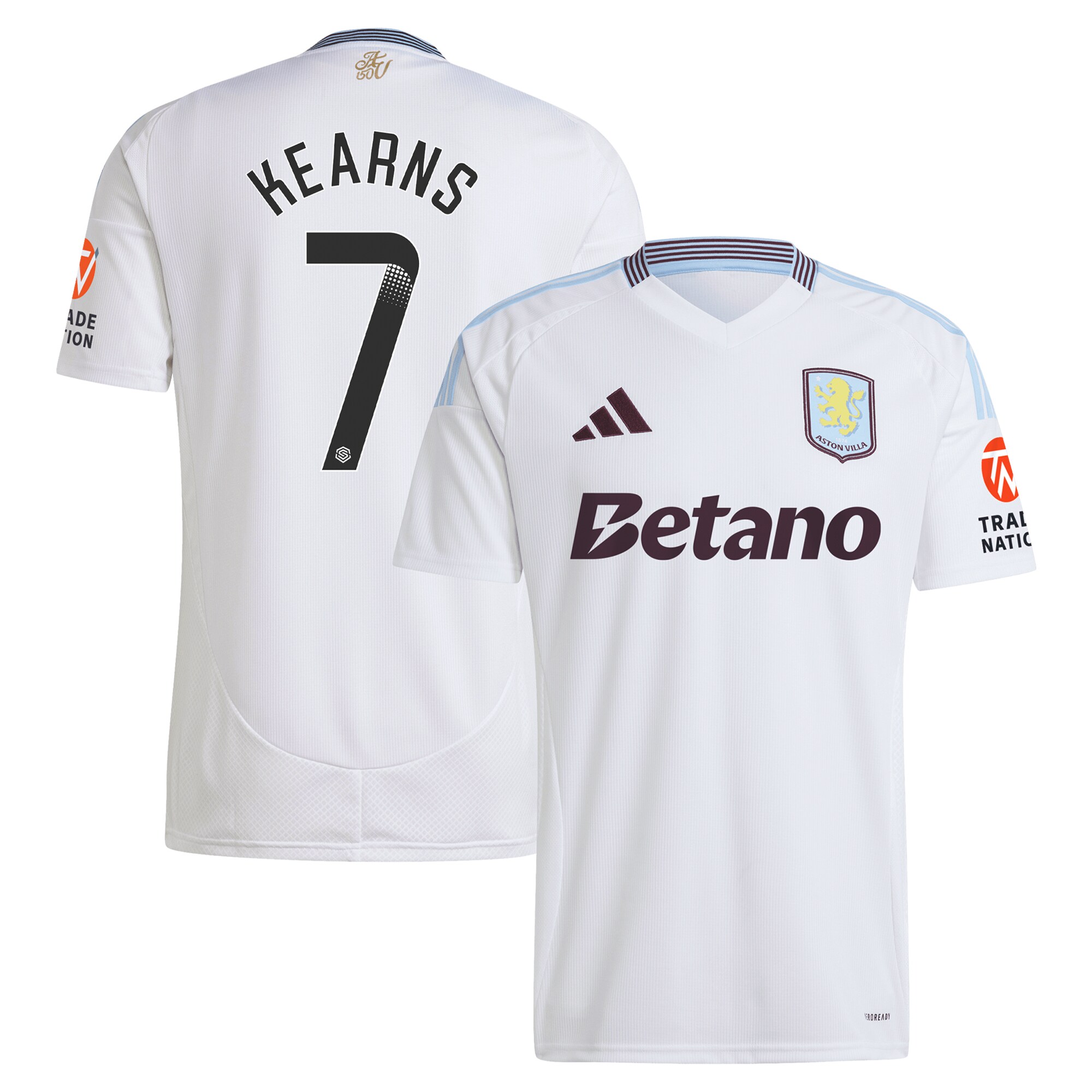 aston villa wsl away shirt 2024-25 with kearns 7 printing Collection | Aston Villa Jerseys for True Fans