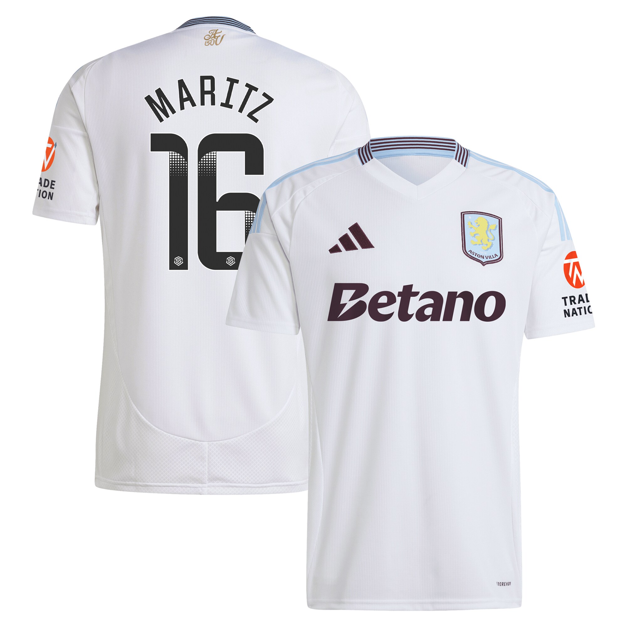aston villa wsl away shirt 2024-25 with maritz 16 printing Collection | Aston Villa Jerseys for True Fans