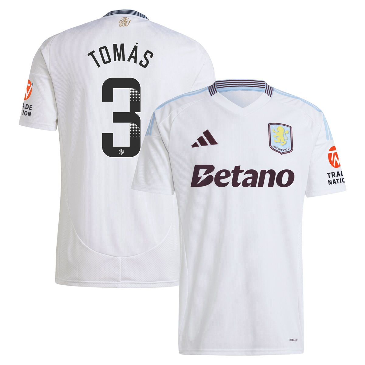 aston villa wsl away shirt 2024-25 with tomás 3 printing Collection | Aston Villa Jerseys for True Fans