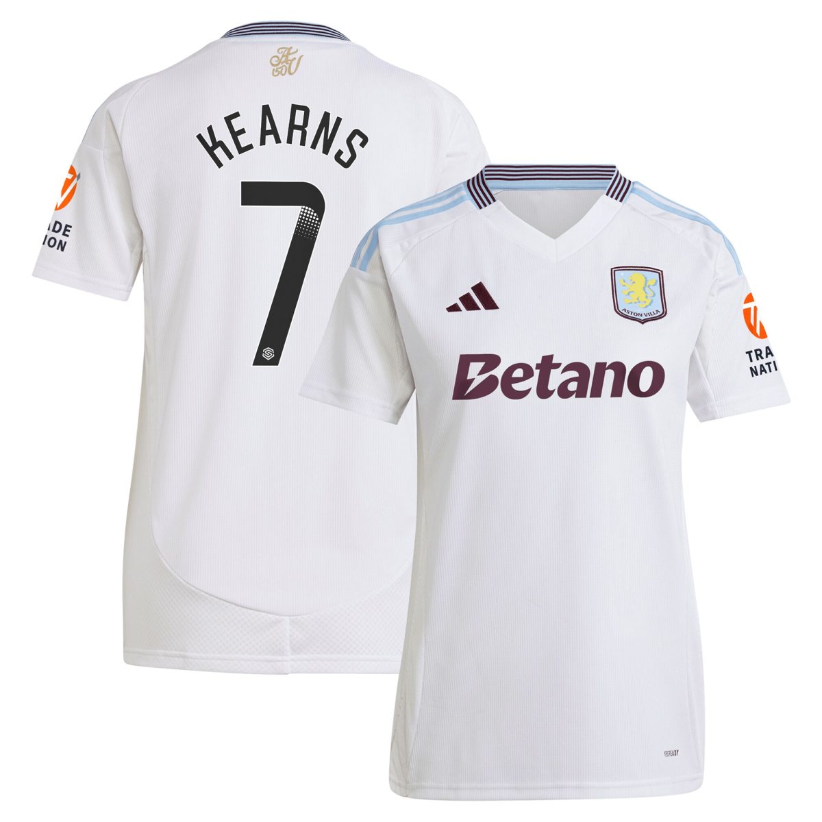 aston villa wsl away shirt 2024-25 – womens with kearns 7 printing Collection | Aston Villa Jerseys for True Fans
