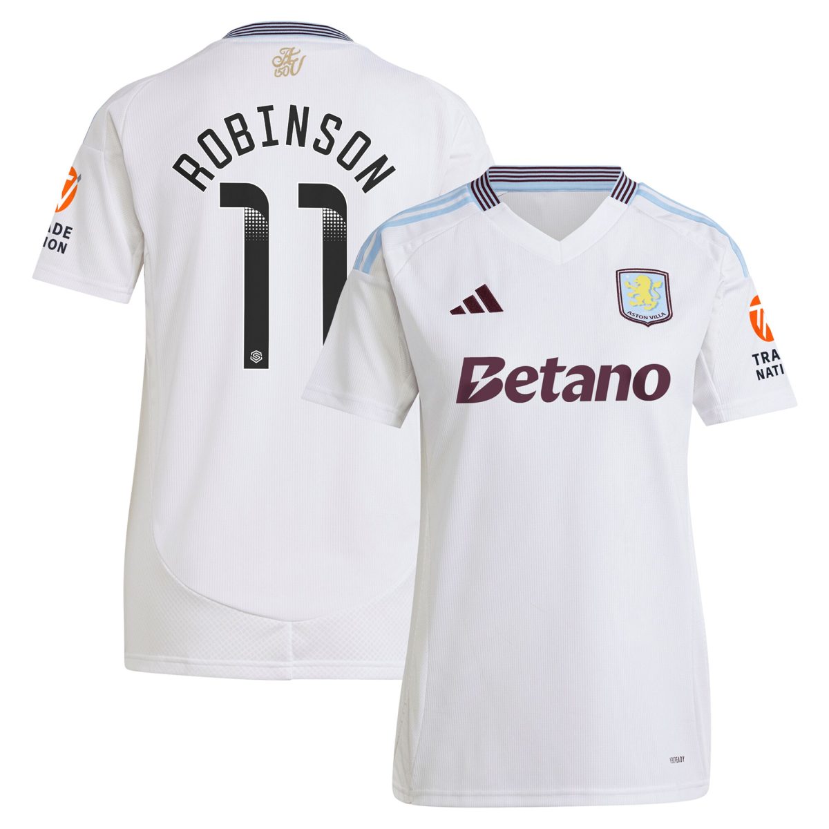 aston villa wsl away shirt 2024-25 – womens with robinson 11 printing Collection | Aston Villa Jerseys for True Fans
