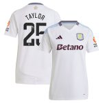aston villa wsl away shirt 2024-25 – womens with taylor 25 printing Collection | Aston Villa Jerseys for True Fans