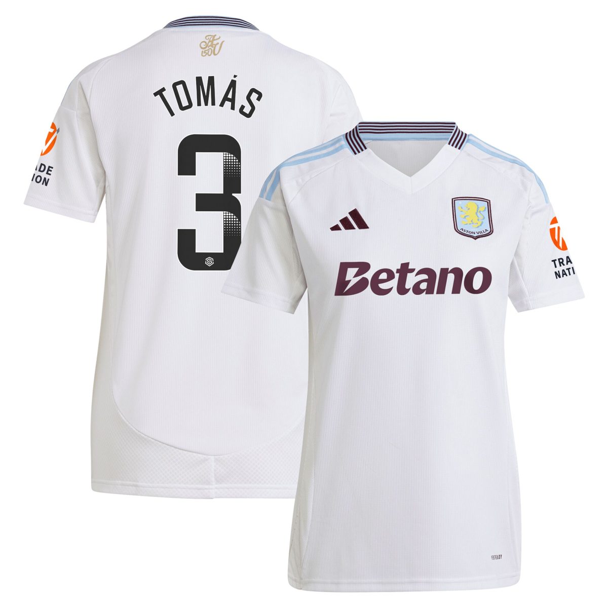 aston villa wsl away shirt 2024-25 – womens with tomás 3 printing Collection | Aston Villa Jerseys for True Fans